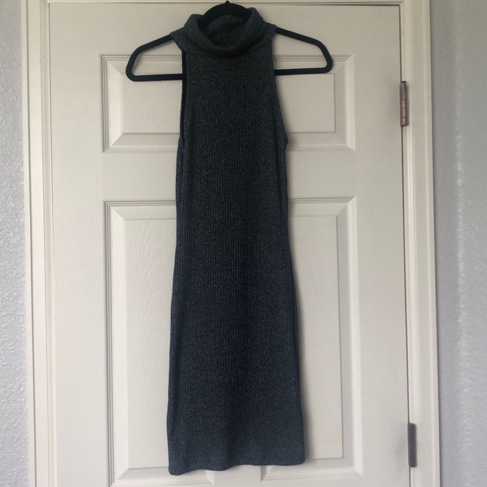 Topshop Cowl Neck Sweater Dress